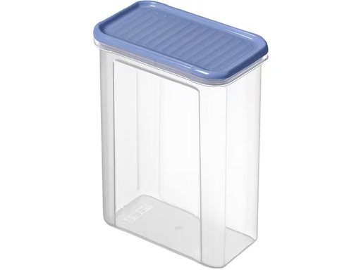 [90353551 1722730] Rotho Vorratsdose Domino 1.5 l, Blau/Transparent