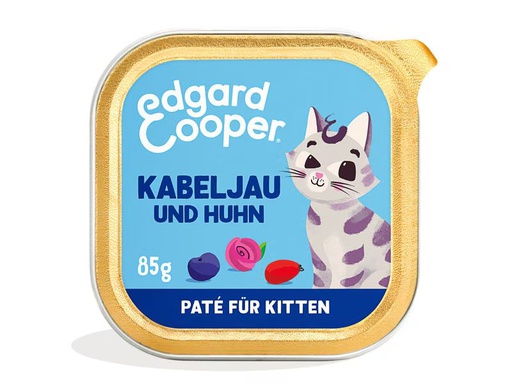 [90353601 1718048] Edgard &amp; Cooper Nassfutter Kitten MSC-Kabeljau &amp; Huhn, 16 x 85g