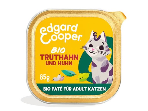 [90353611 1718046] Edgard &amp; Cooper Nassfutter Adult Bio Truthahn &amp; Huhn, 16 x 85g