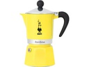 Bialetti Espressokocher Rainbow für 3 Tassen, Gelb