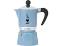 Bialetti Espressokocher Rainbow für 3 Tassen, Blau