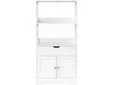 VASAGLE Badezimmerregal 60 x 32.5 x 122 cm, Weiss