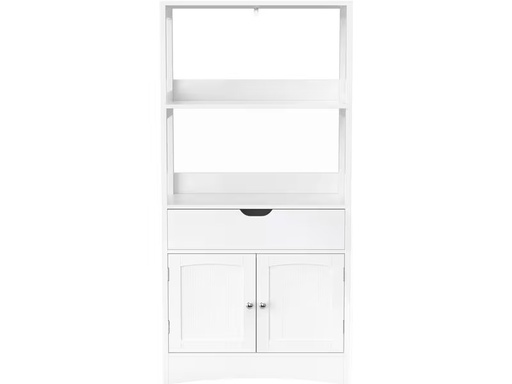 [90353849 1718836] VASAGLE Badezimmerregal 60 x 32.5 x 122 cm, Weiss