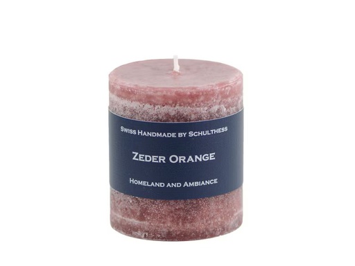 [90353955 1722476] Schulthess Kerzen Duftkerze Zeder Orange 7 x 8 cm