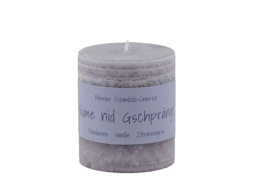 [90353989 1722483] Schulthess Kerzen Duftkerze Nume nid Gschprängt 7 x 8 cm