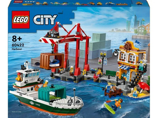 [90354112 1715267] LEGO® City Hafen mit Frachtschiff 60422