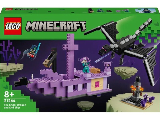 [90354205 1715240] LEGO® Minecraft Der Enderdrache und das Endschiff 21264