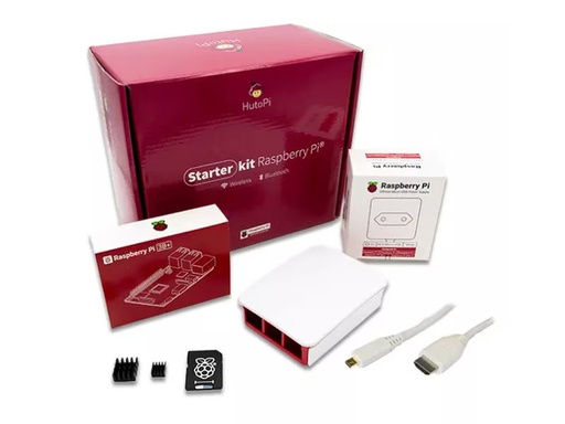 [90354454 1729409] HutoPi Starter Kit Raspberry Pi 3B+ 1 GB, 16 GB SD
