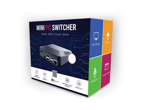 [90354555 1728039] HutoPi Starter Kit MiniPC Switcher Raspberry Pi 4, 4 GB, 128 GB