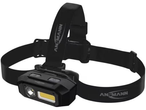 [90354625 1723606] Ansmann Stirnlampe HD800RS, 800 lm, Schwarz