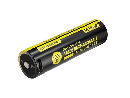 [90354723 1729991] Nitecore Akku NL1836R 18650 UCB-C, 3600 mAh