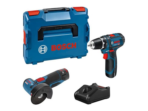 [90354786 1604870] Bosch Professional Akku-Bohrschrauber Set 12 V-GSR+GWS+2 x 2.0Ah