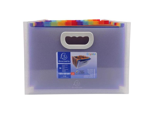 [90055651 914530] Exacompta Fächermappe Crystal 33 x 23.5 cm, Transparent