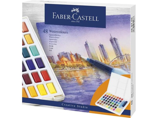 [90055692 1036371] Faber-Castell Aquarellfarbe Watercolour 48 Farben