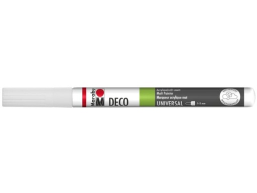 [90055725 1082307] Marabu Acrylmarker Deco Painter 1 - 2 mm, Weiss