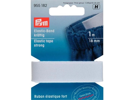 [90055971 1088073] Prym Elastikband 18 mm, Weiss