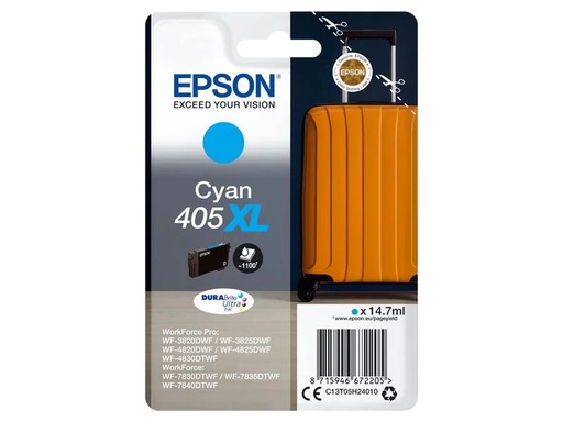 [90005579 1143748] Epson Tinte Nr. 405XL / C13T05H24010 Cyan