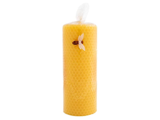 [90056039 1074314] Herzog Kerzen AG Zylinderkerze aus Bienenwachs 6 x 15 cm