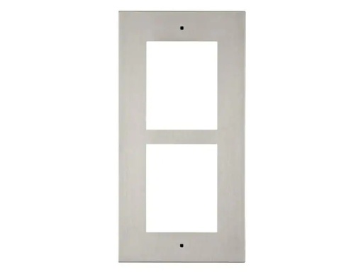 [90056047 311047] 2N Montagerahmen für Wandeinbau - 2 Module, silber