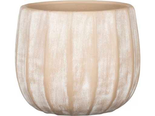[90359640 1727559] scheurich Blumentopf Runa 2.1 l, Crème
