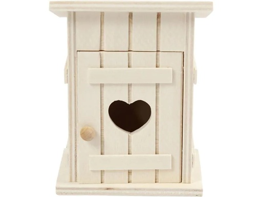 [90056110 1067026] Creativ Company Mini-Möbel Toilettenhaus 8 x 6.5 cm 1 Stück