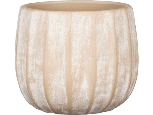 [90359990 1727562] scheurich Blumentopf Runa 13 l, Crème