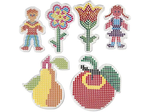 [90056157 738003] Creativ Company Bügelperlen Platten Set Transparent