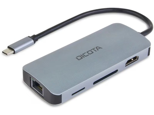 [90360804 1731106] DICOTA Dockingstation USB-C 8-in-1 PD 100W