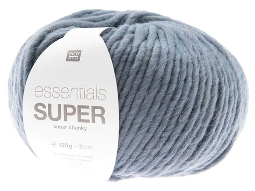[90056239 1156745] Rico Design Wolle Essentials Super Super Chunky 100 g, Rauchblau