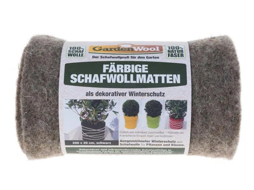 [90056279 609651] GardenWool Winterschutz-Matte 200 cm Schwarz