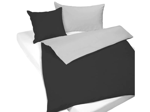 [90056468 1089341] Nobilium Kopfkissenbezug Mia 50 x 70 cm, Silber/Anthrazit