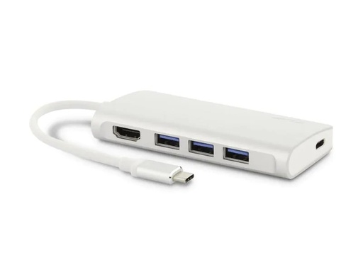 [90056629 662776] LMP Multiadapter USB Type-C – HDMI, USB 3.0, USB -C Silber
