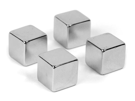 [90056648 894649] Trendform Haftmagnet CUBE Silber, 4 Stück