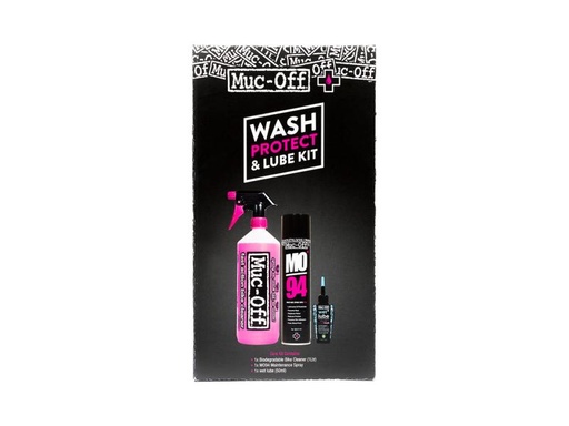 [90056694 792674] Muc-Off Pflegeset Wash, Protect and Lube 3-teilig