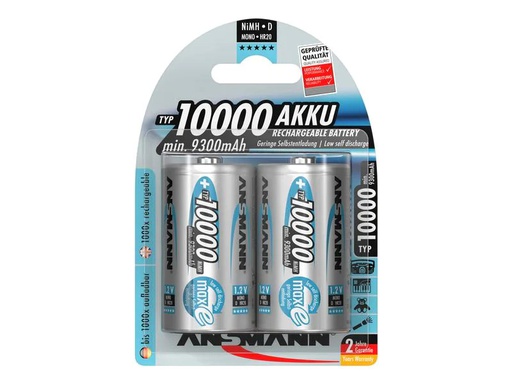 [90056710 1120988] Ansmann Akku 2x D Typ 10000 9300 mAh