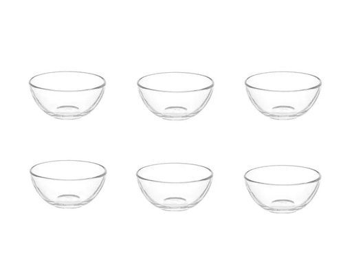 [90056771 558110] Leonardo Schale Cucina 10 cm, 6 Stück, Transparent