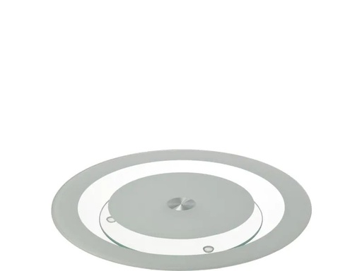 [90005656 779767] Montana Tortenplatte Bistro Grau/Transparent
