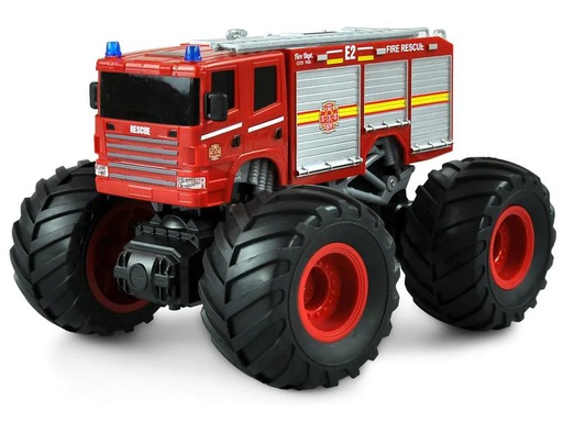 [90056810 1104995] Amewi Monster Truck Feuerwehr Rot, 1:18, RTR