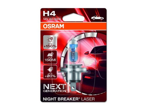 [90057108 993109] OSRAM H4 Night Breaker Laser Next Generation  H4 60/55 W 12 V