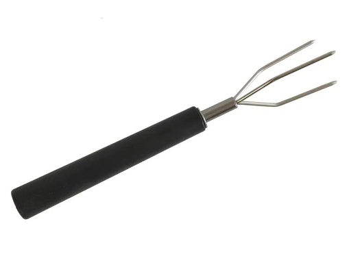 [90057272 502292] Heidi Cheese Line Kartoffelgabel Black Basic 6 Stück, Schwarz/Silber