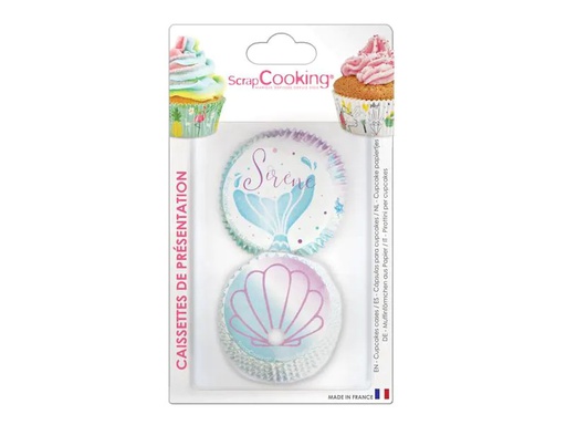 [90057316 1147173] ScrapCooking Muffin Backform Meerjungfrau 36 Stück