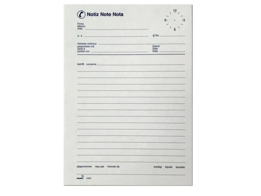 [90057328 516828] Simplex Notizblock A5 70 Blatt, Telefon