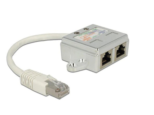 [90057350 356767] Delock Anschlussverdoppler RJ45 - 2x ISDN für 2 ISDN-Telefone