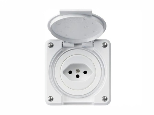 [90057390 1078284] Hager NUP-Steckdosen robusto 1xT13 mit Klappdeckel