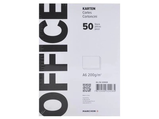 [90057437 879905] Office Blankokarte A6 200 g/m²