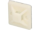 Max Hauri Befestigungssockel Weiss 25 mm x 25 mm