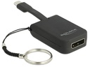 Delock Adapter USB-C – DisplayPort 4K, 60 Hz, mit Schlüsselanhänger