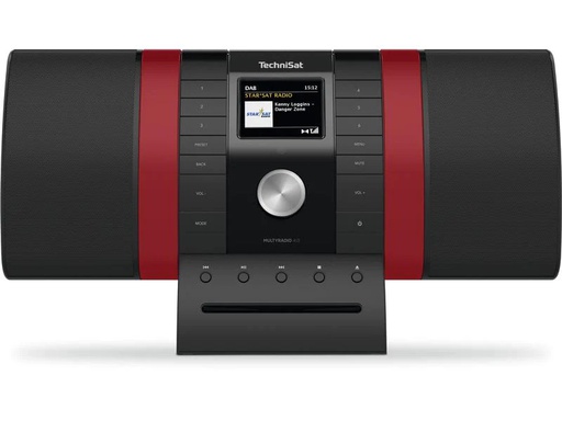 [90057642 1165960] Technisat DAB+ Radio MultyRadio 4.0 Rot/Schwarz