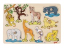 Goki Holzpuzzle Afrikanische Tierkinder
