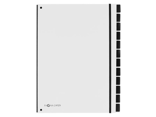 [90057813 990145] Pagna Ordnungsmappe A4 Trend Weiss, 12 Fächer